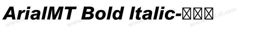 ArialMT Bold ltalic字体转换
